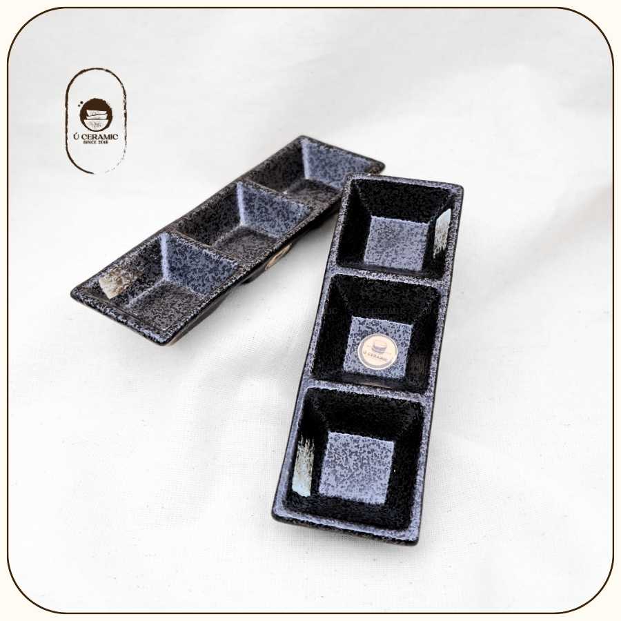 Chén Chấm 3 Ngăn