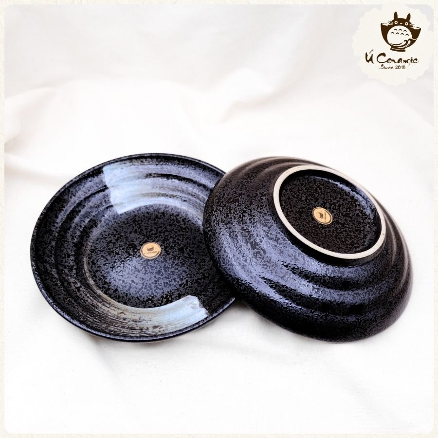 Dĩa Tròn Đen Vệt Cọ UC343VC